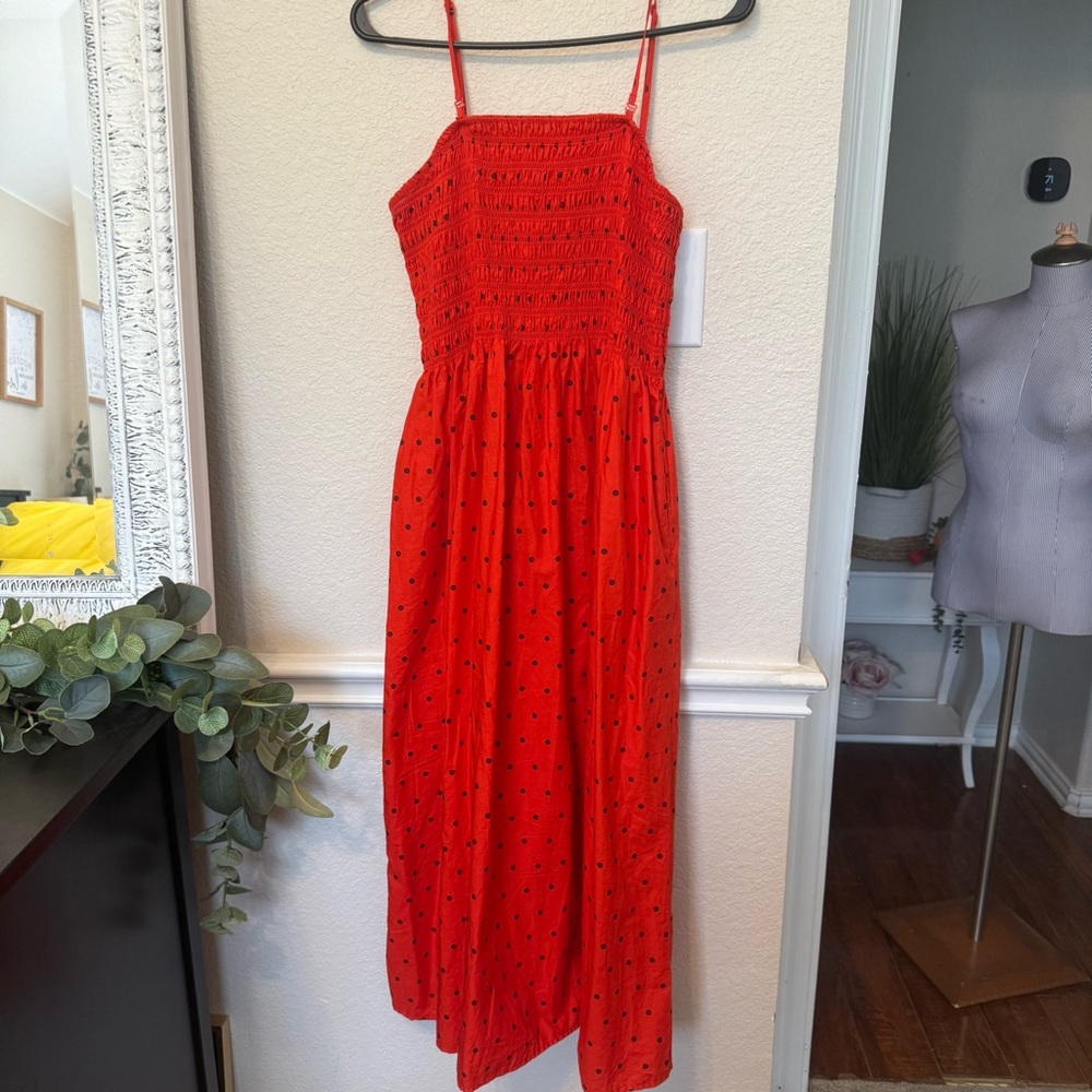 Red and black polka dot universal threads sleeveless medium - Picture 14 of 14